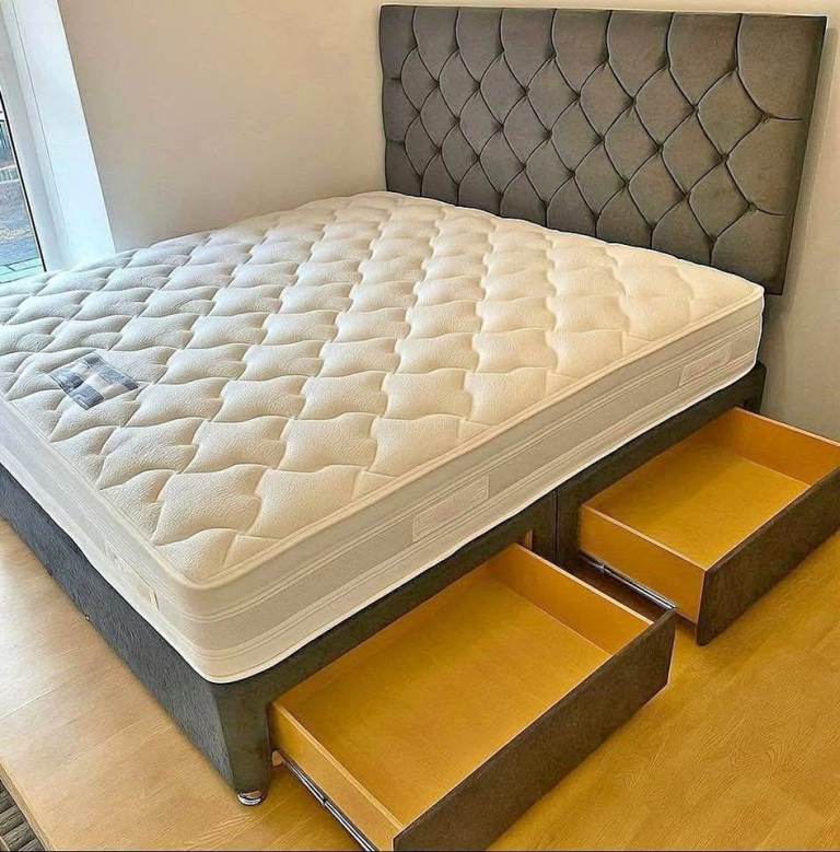 avail this offer now---Double & King Size Divan Bed w Opt Headboard Drawers & mattress ]]]