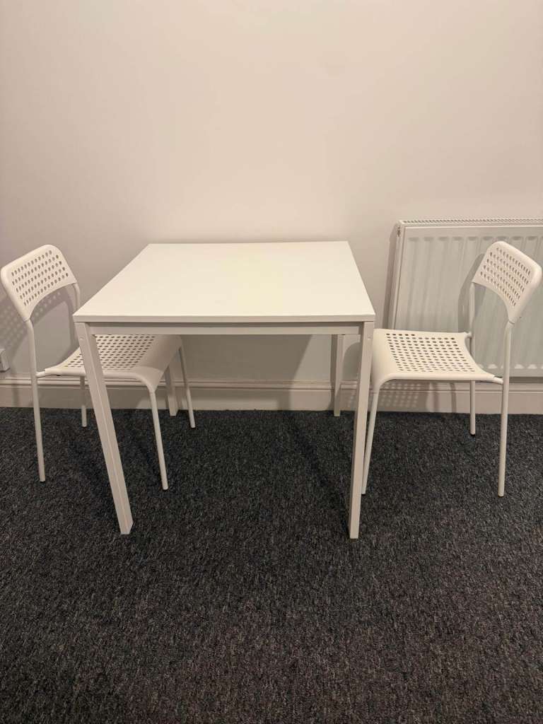 IKEA MELLTORP Dining Table with 2 Chairs – Good Condition