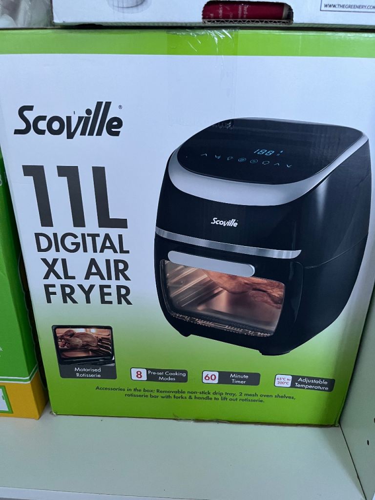 Scoville 11L Digital Air Fryer With Rotisserie Feature