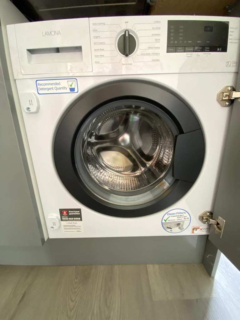 Lamona LAM8720 Integrated Washing Machine — Brand New Never Used — Howdens
