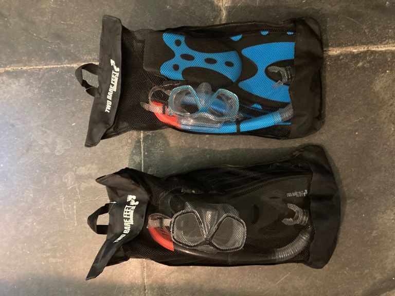 TWO BARE FEET Snorkelling sets