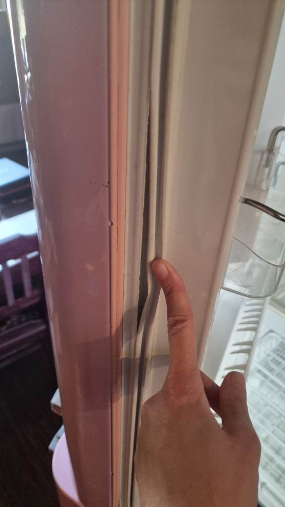 Pink smeg fridge freezer