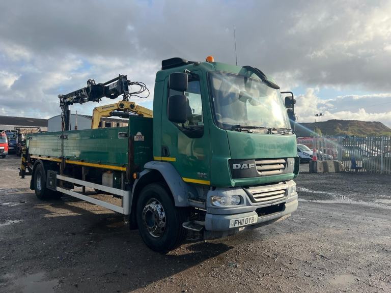 DAF TRUCKS LF55.220 REMOTE ATLAS CRANE, MANUAL GEARBOX 
