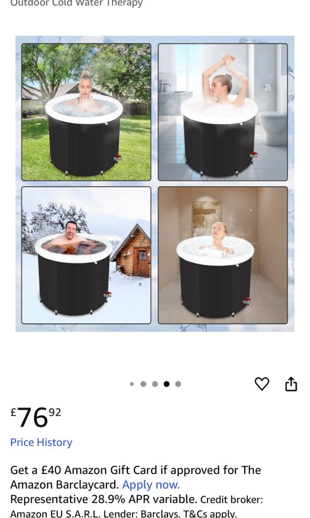 Cold Water Tub - Portable Ice Bath Tub 