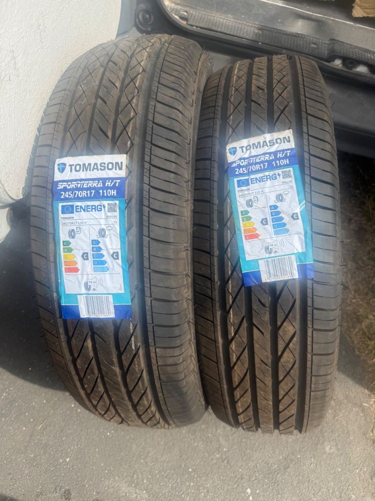 2x BRAND-NEW TOMASON TYRES 245/70R/17 110H C RATING