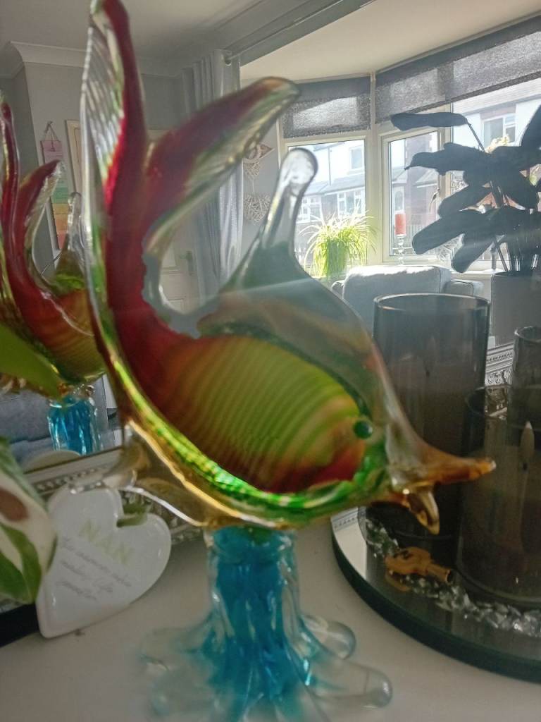 Beauteful antique glass fish 