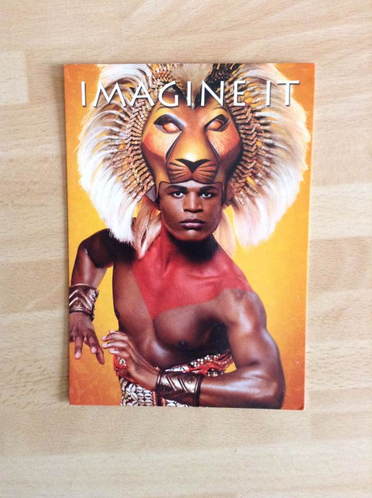 2 - The Lion King Coloured Advertising Postcards