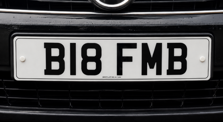 B18 FMB Private Registration Cherished Car Number Plate 