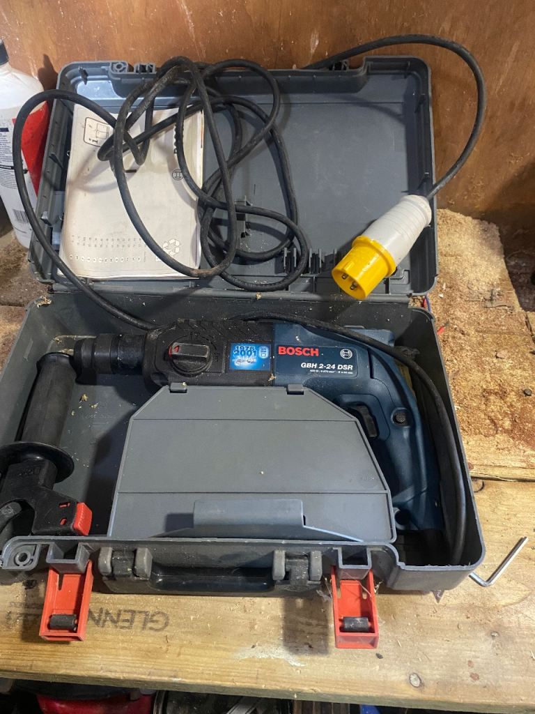 Bosch GBH 2-24 DSR Rotary Hammer Drill with Case and Bits
