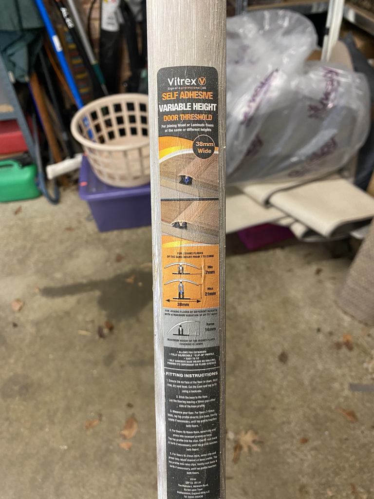 Laminate threshold strip