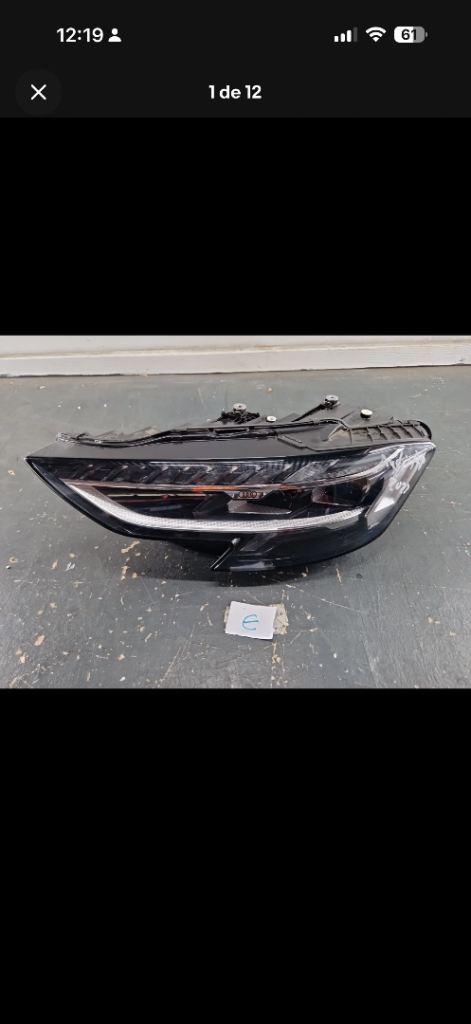 AUDI A8 S8  2023 HEADLIGHT LEFT 4N0941079B Complete