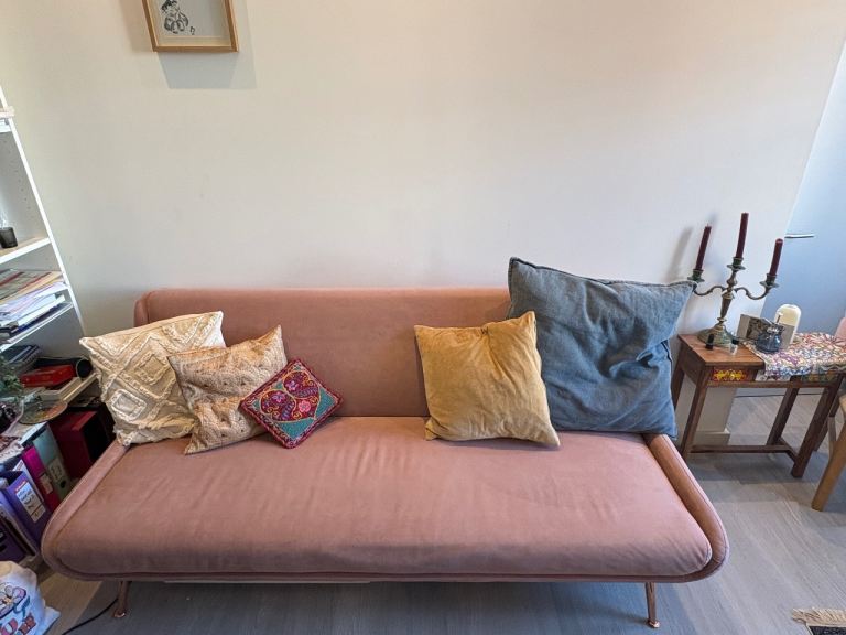 FREE Made Velvet Sofa Click Clack