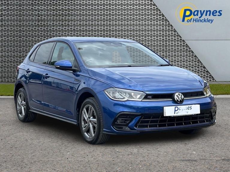 2022 Volkswagen Polo 1.0 TSI R-Line E6 5dr 5 Spd in Blue NEW PADS, DISCS & TYRES