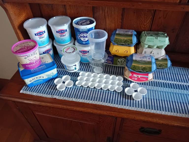 FREE to Collector - ASSORTED KITCHEN STORAGE CONTAINERS - Egg Boxes & Fridge egg containers