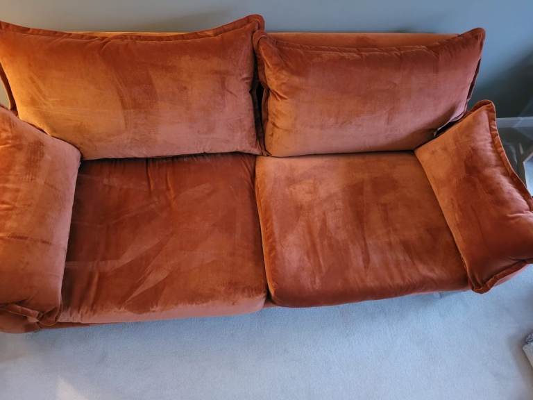 Loaf – Large Bakewell Sofa (Broken Pot colour, Clever Velvet fabric)