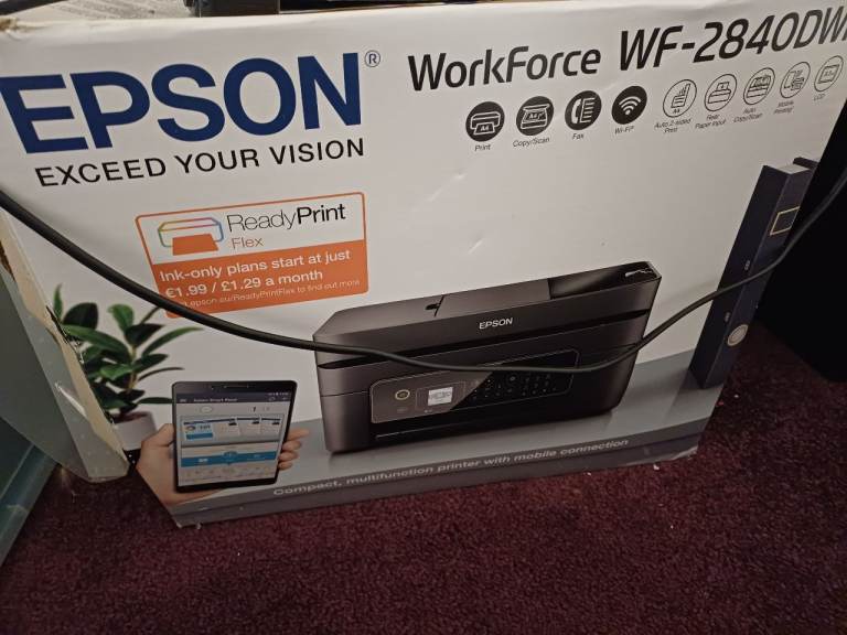 Epson WorkForce WF-2840DWF Printer – Brand New in Box