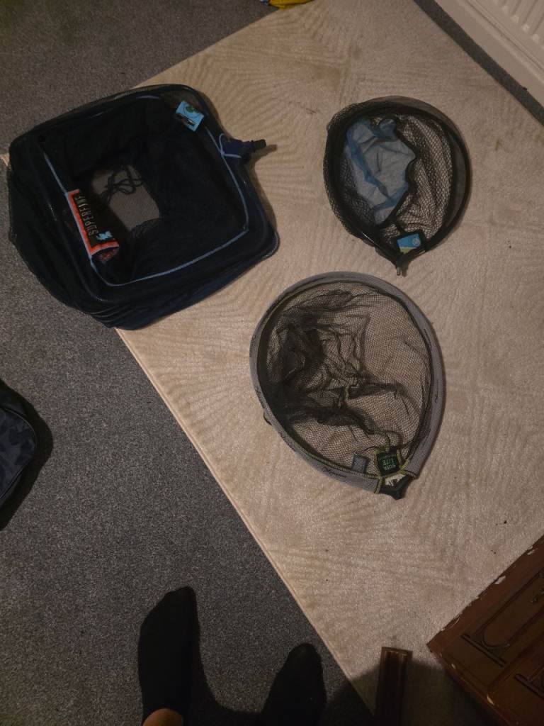 Fishing Keepnets and Landing Net Heads – Good Condition