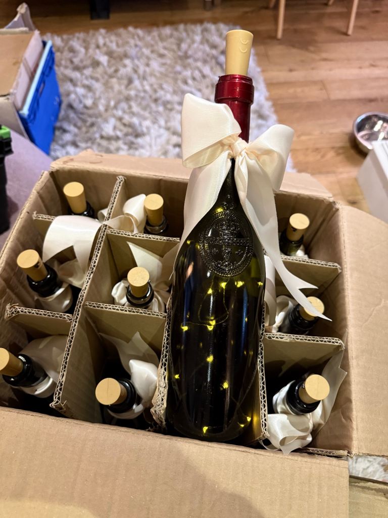 Assorted wedding decor - jugs, bottles, lanterns, jars, chiffon and more