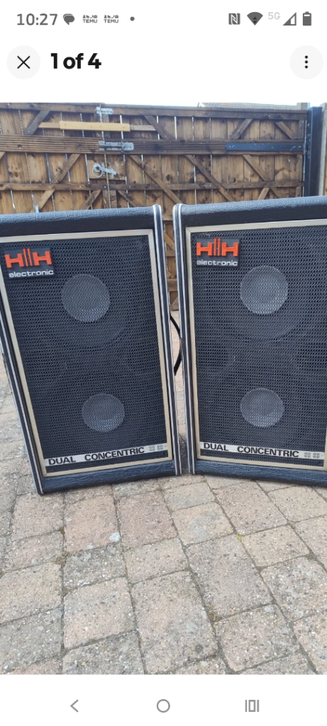 SWAP OR SELL HH PA SPEAKERS, DUAL CONCENTRIC.