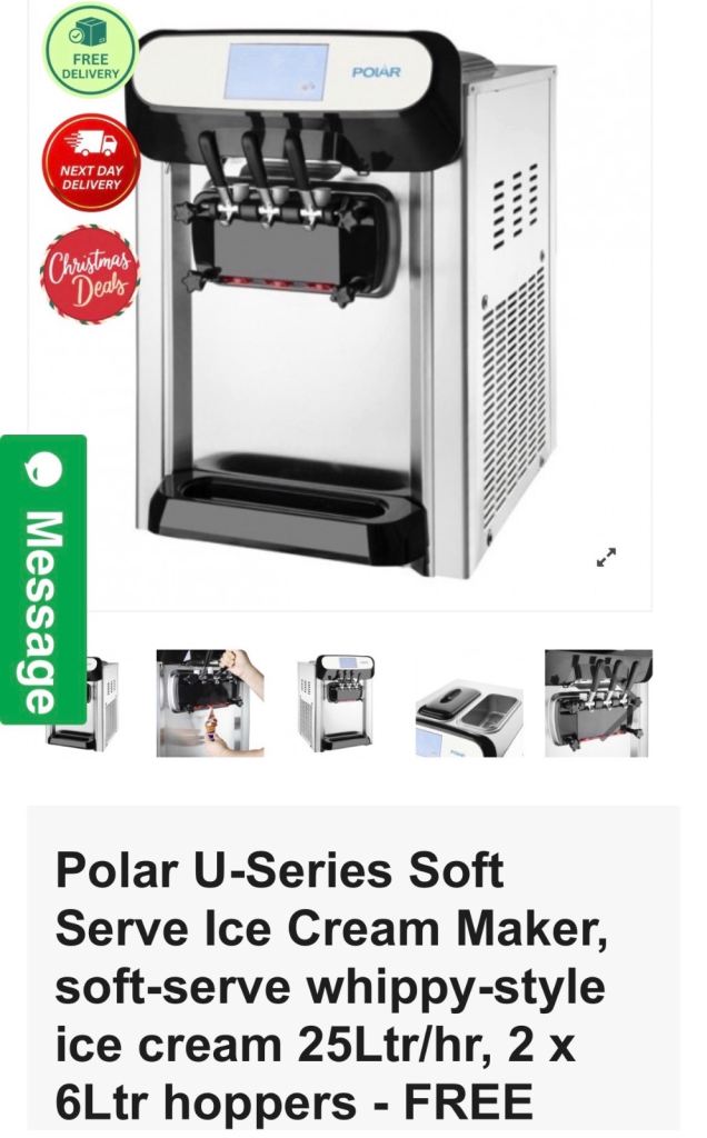 Polar Soft Serve Ice Cream Maker Machine
