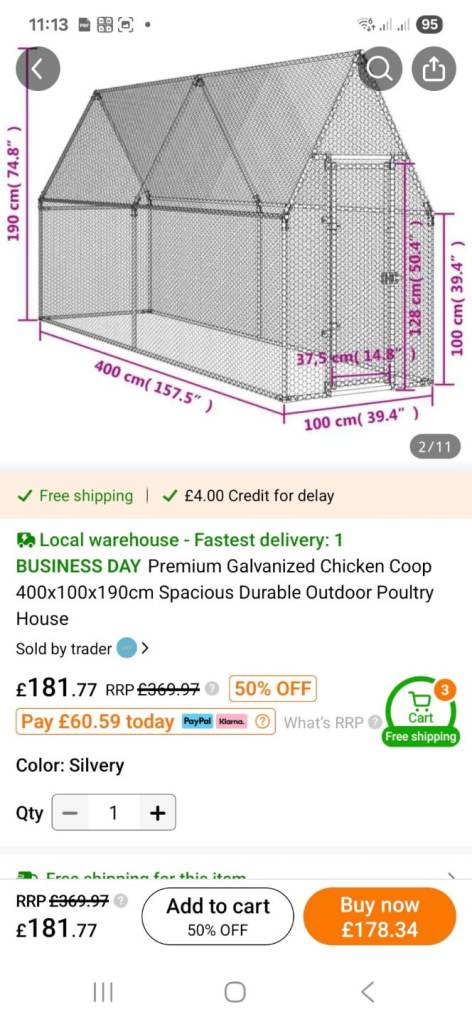 Chicken coop/ run
