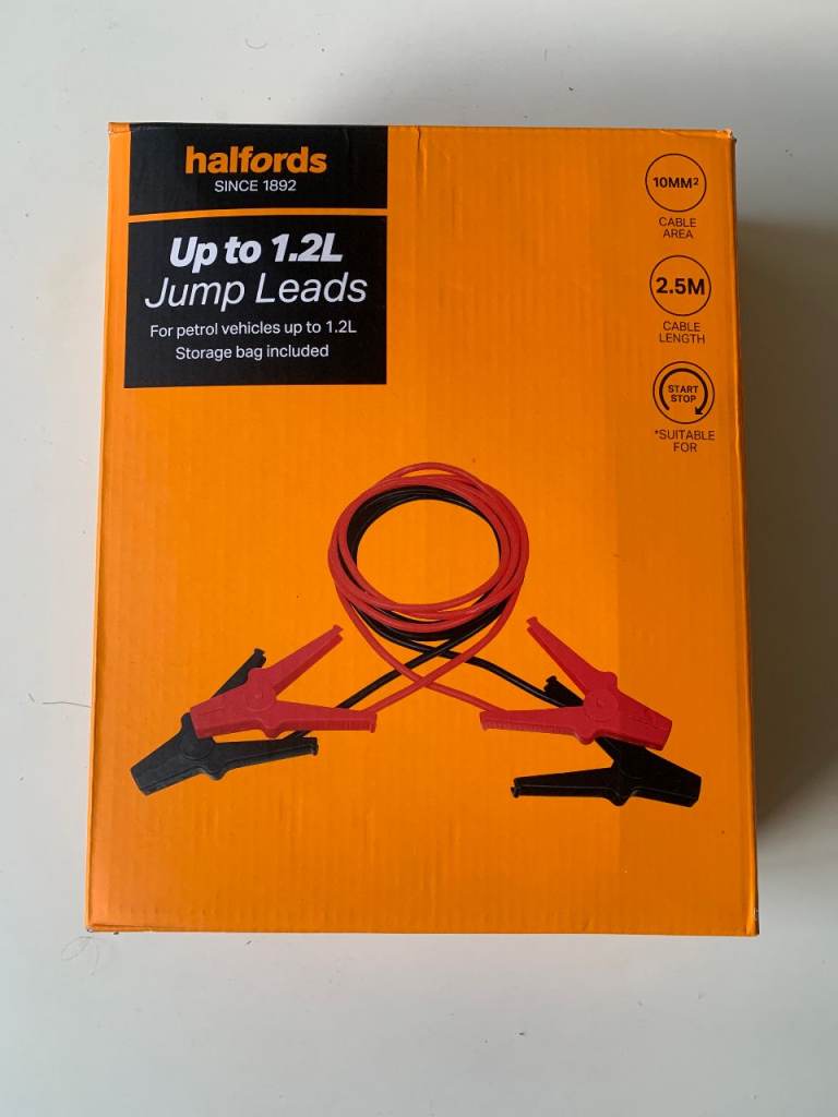 New Halfords Up to 1.2L Jump Leads