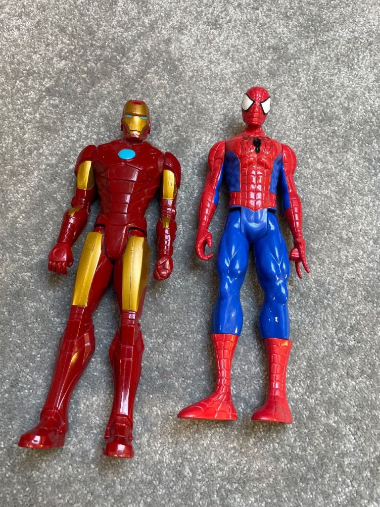 Spider Man and Iron Man Action figures - Marvel