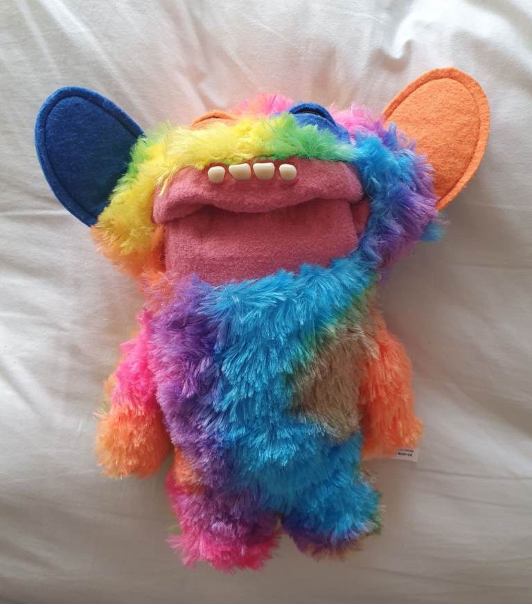 Fuggler Rainbow Plush Toy - Funny Ugly Monster