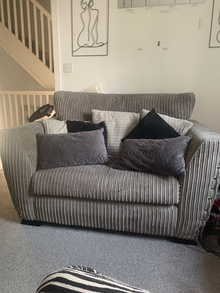 image for  3 seater sofa / cuddle chair/ storage ottoman footstool 