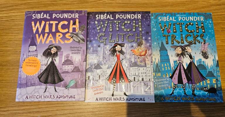 3x 'Witch Wars' Series Books by Sibéal Pounder - Great Condition