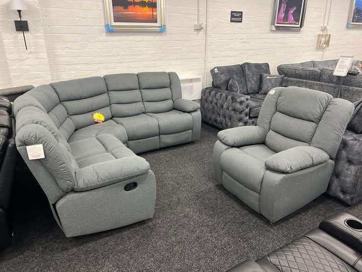 🚚 Quality Roma Recliner Cupholder Sofa Corner & 3+2 Altogether Set 25% OFF Order Now