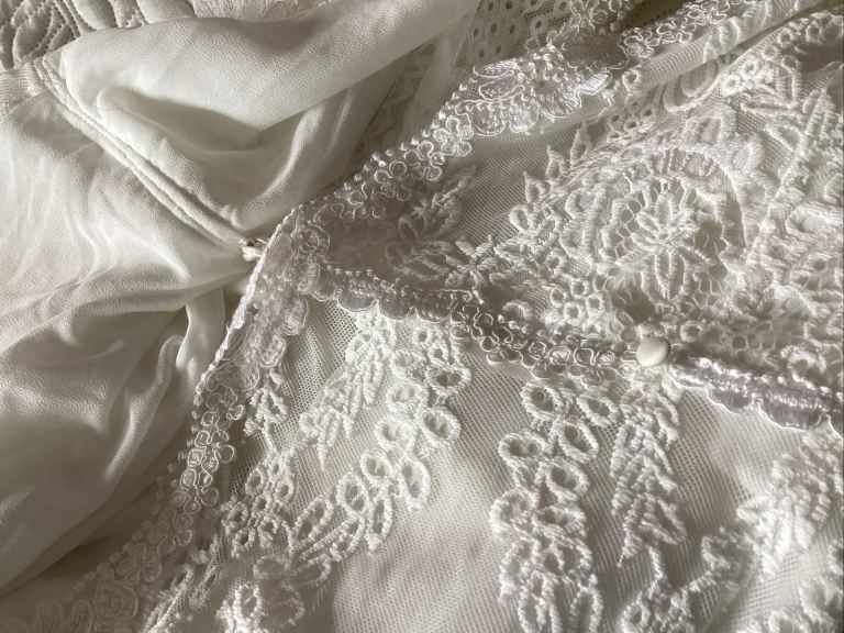 Ivory wedding dress uk 8 new