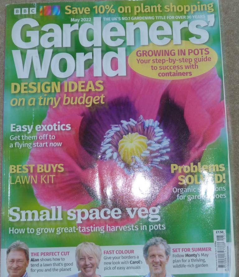 20 copiees of Gardeners' World Magazines