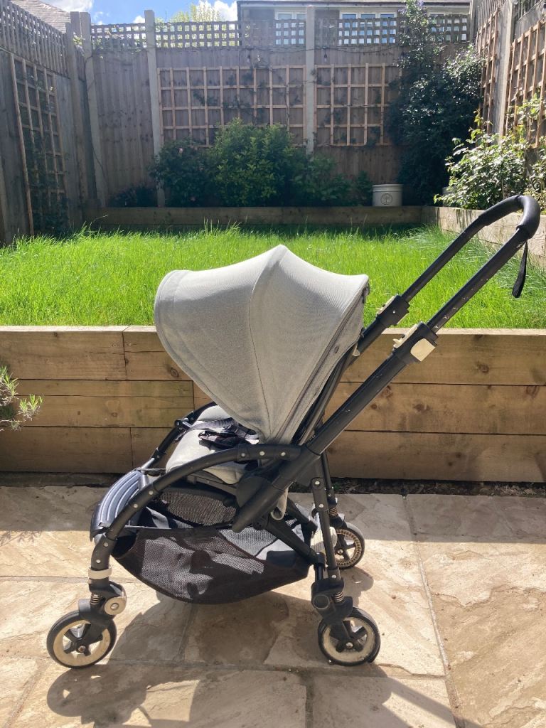 Bugaboo Bee grey city buggy with raincover
