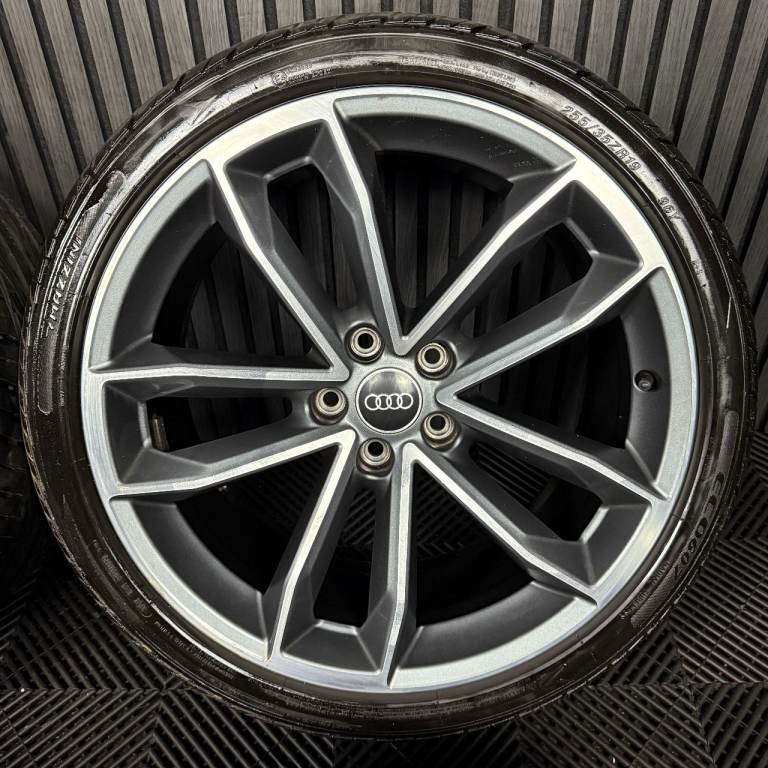 19'' GENUINE AUDI A5 S LINE S5 5 DOUBLE SPOKE B8 B9 A4 ALLOY WHEELS ALLOYS TYRES