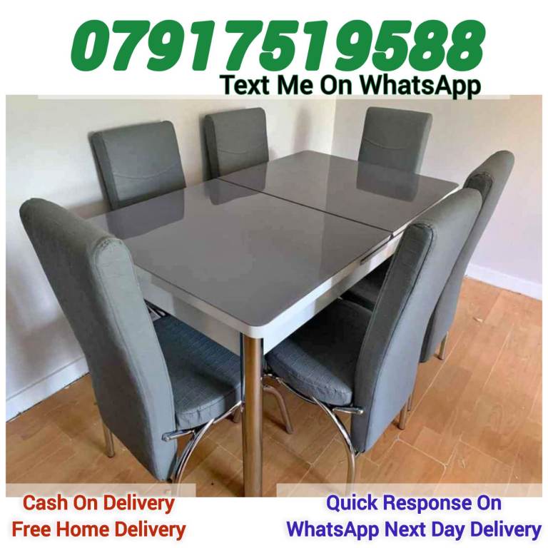 Available Dining Table With 4 And 6 Chairs
