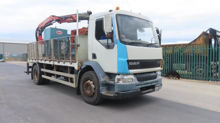 DAF TRUCKS FA LF55.220 MANUAL GEARBOX PALFINGER PK 10000 CRANE 