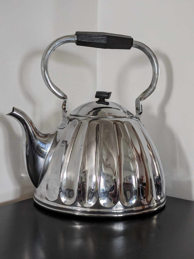 Large Vintage Kolchugino Plant Kettle. 1930s. Bakelite Handles. 