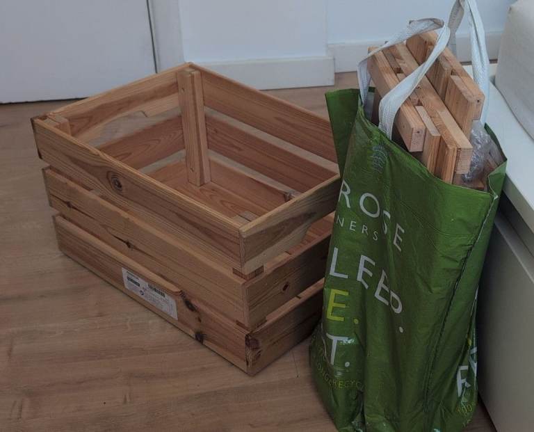 IKEA Wooden Knagglig Crate x2 