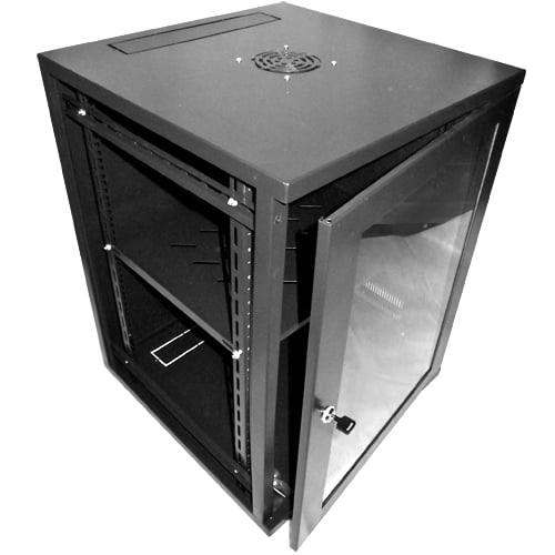 image for LMS Data 18U 600mm Deep Data Cabinet, Wall Mounted, 19-Inch Rackmount (W600mm x D600mm)
