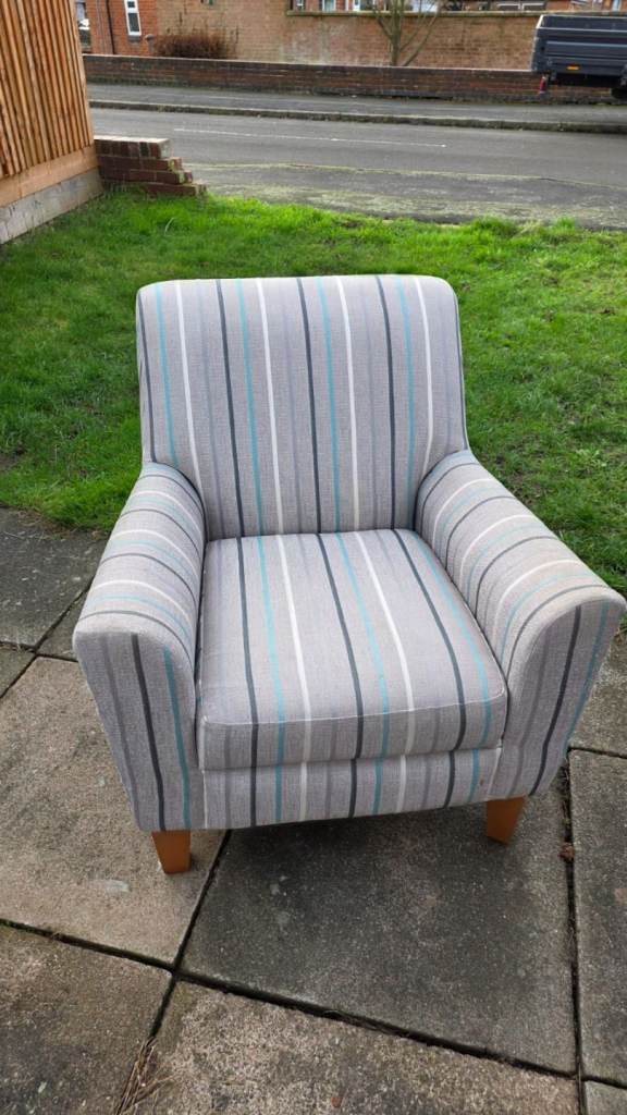 Striped Arm Chair