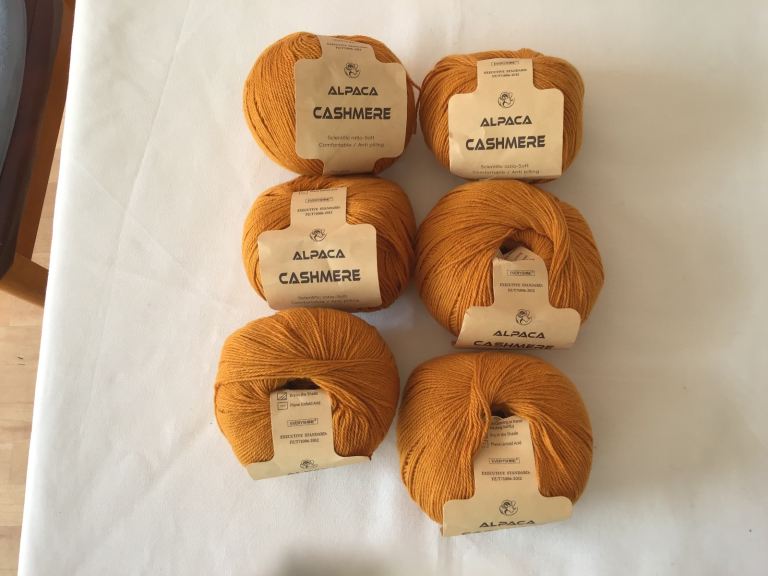 Job lot 6 balls knitting crochet yarn. cashmere - alpaca 