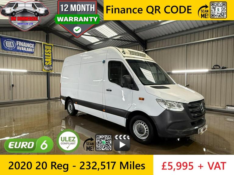 2020 20 Reg Mercedes Sprinter 2.1CDI 314 Progressive CDI Fridge Chiller + VAT