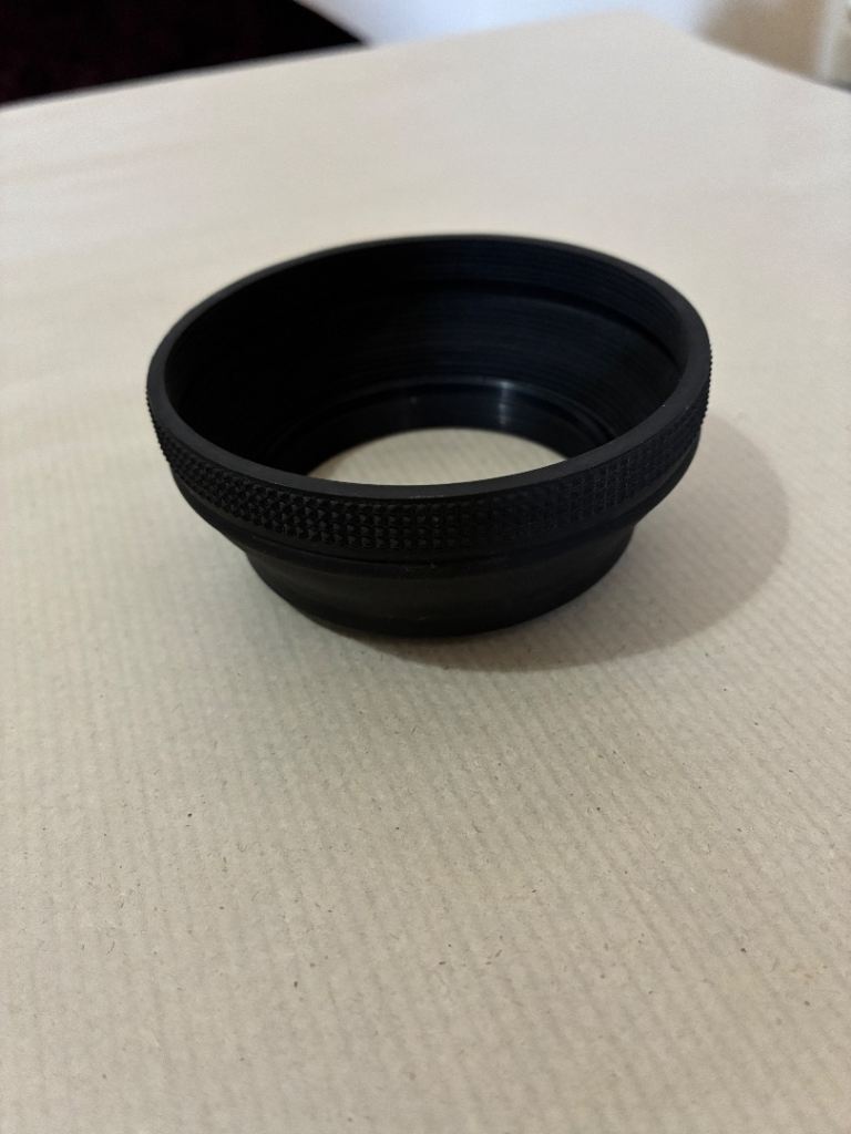 55mm collapsible rubber lens hood