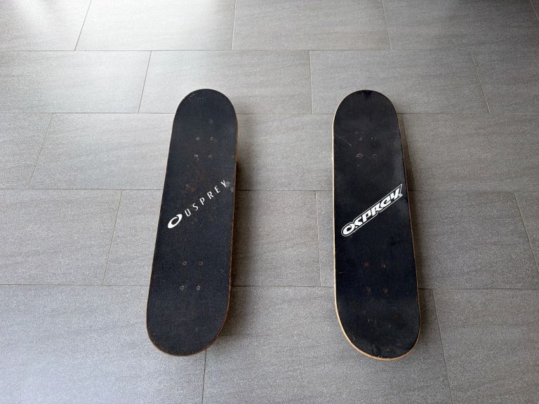 Two Osprey Skateboards - Black, Good Condition