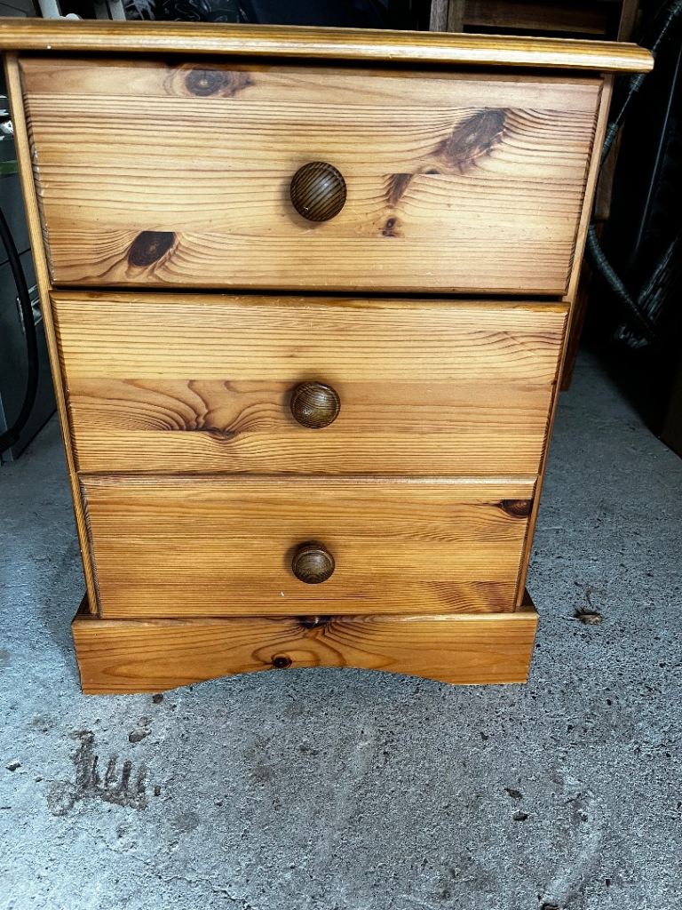 FREE PINE BEDSIDE CABINET 