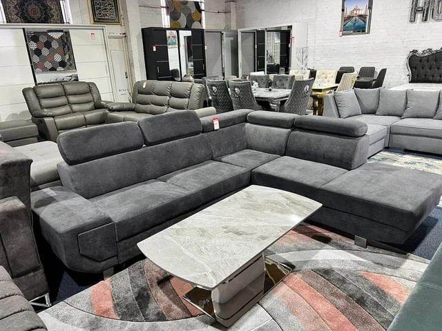 image for Grey Color BRAND NEW l Shaped Corner Sofa bed With Storage -limted Offer Same day delivery