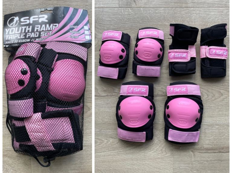 SFR Youth Ramp Triple Pad Set (MEDIUM) for budding skaters and skateboarders