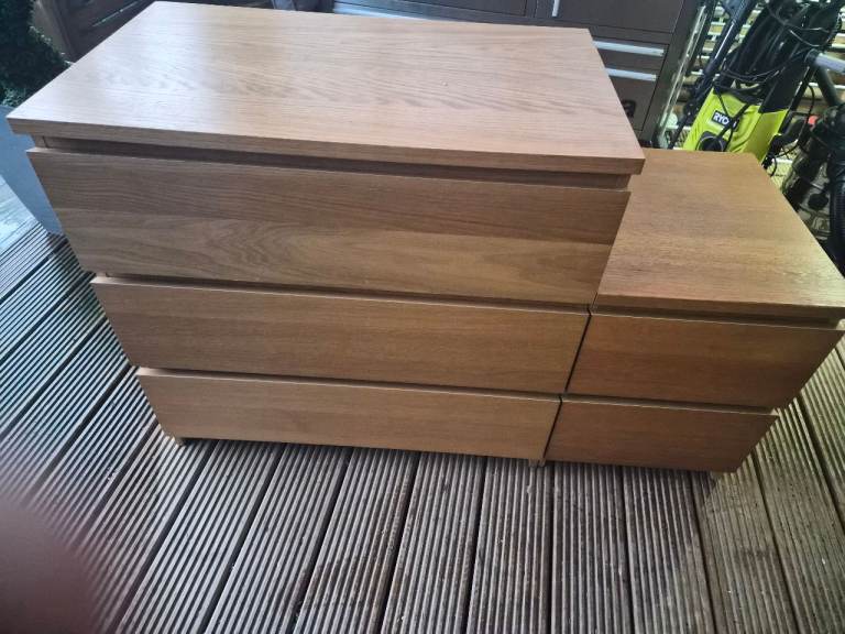 Ikea malm 3 drawer and 2 drawer units