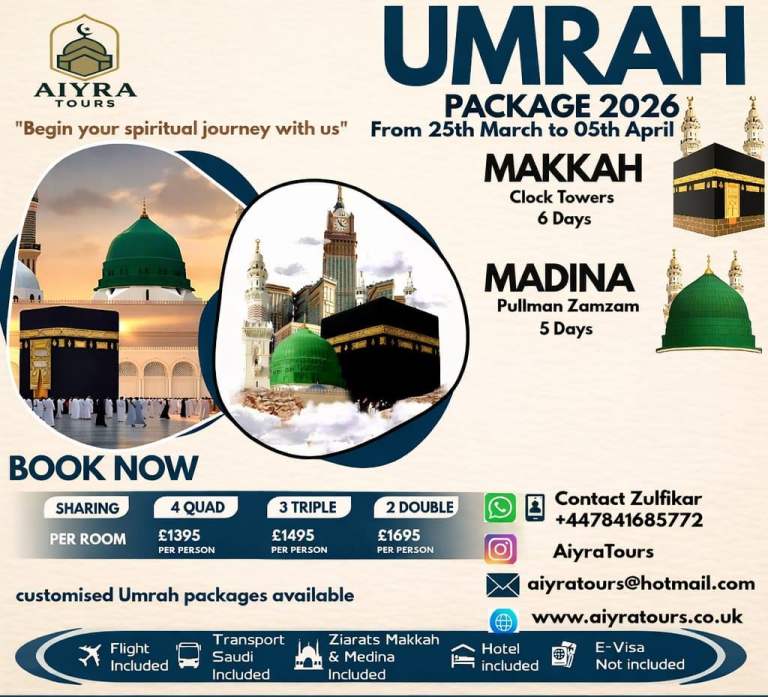Umrah Hajj easter holidays